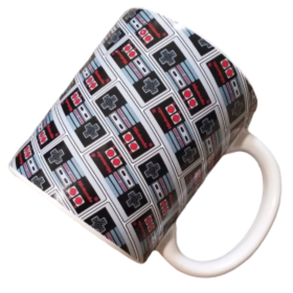 Nintendo NES Coffee Mug Gray Red Tea Retro Video Games New in Box NWT